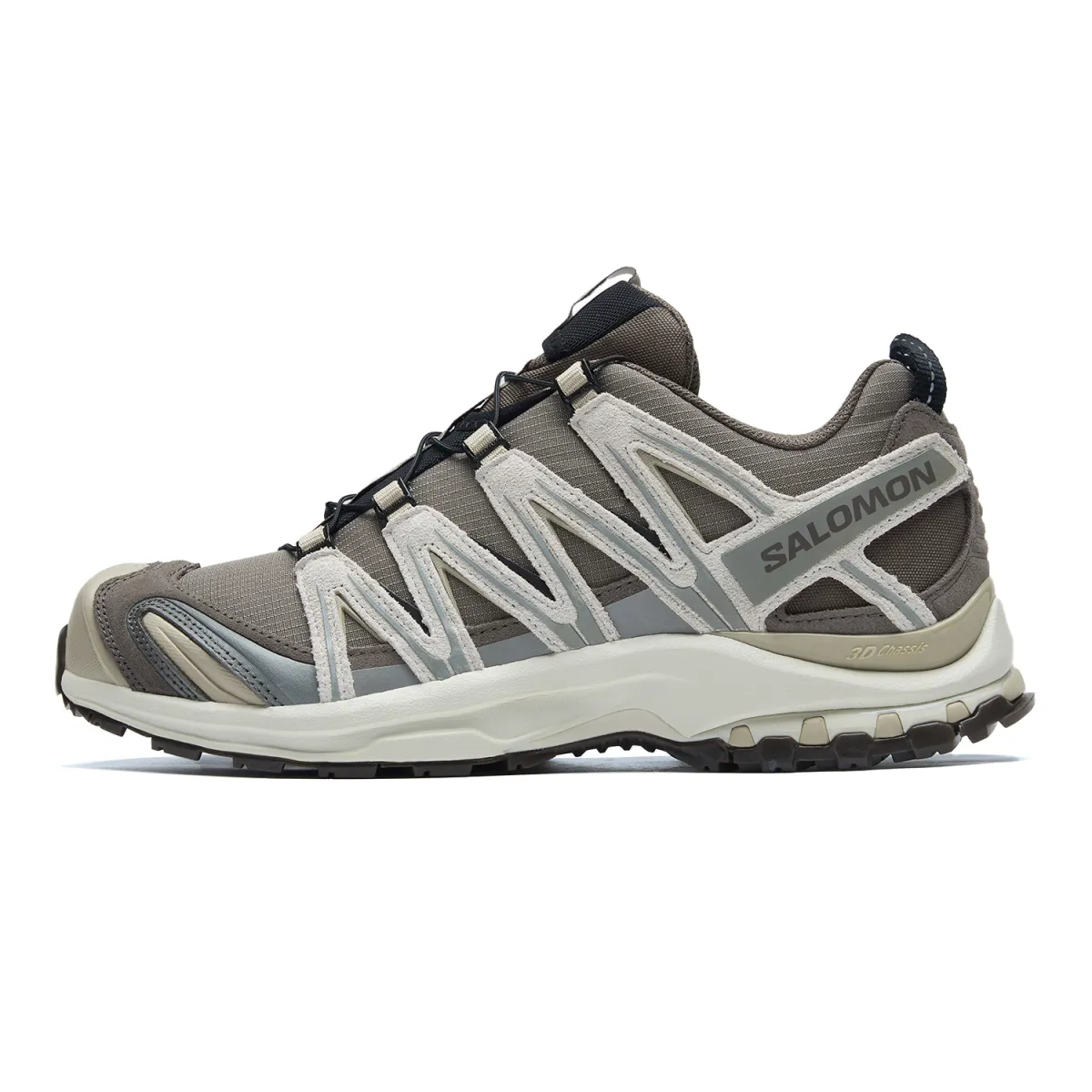 SALOMON XA PRO 3D Slip Resistant And Breathable Low top Running Shoes Unisex Taupe Light Green Apricot