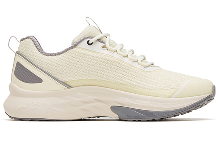 Anta Cushioning Slip Resistant Abrasion Resistant Low top Running Shoes Men’s White Gray