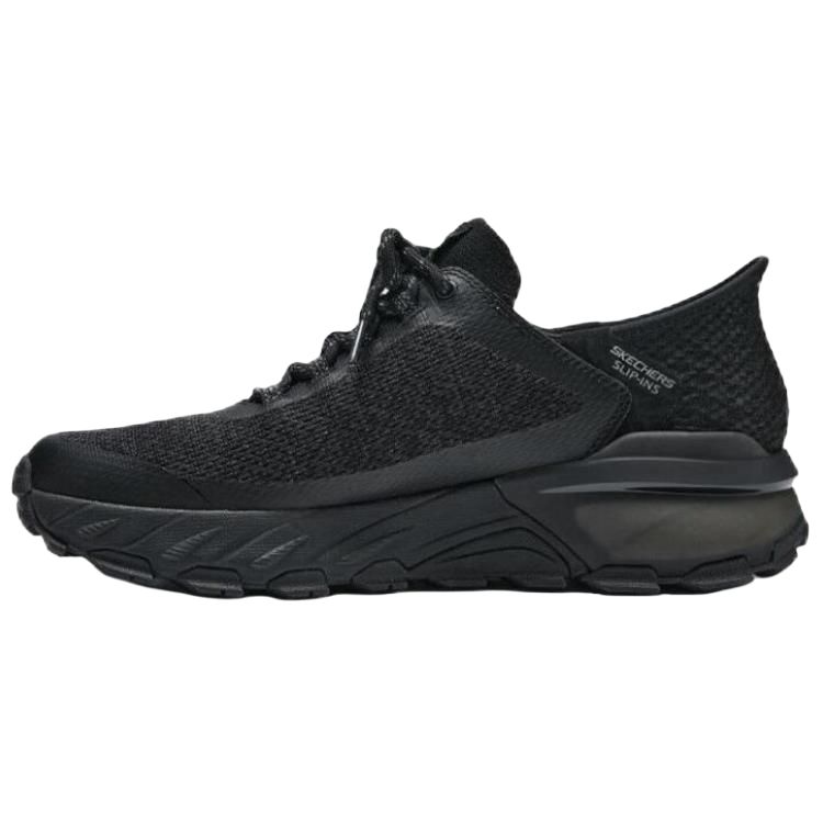Skechers Comfortable Cushioning Abrasion Resistant Breathable Low top Running Shoes Men’s Black