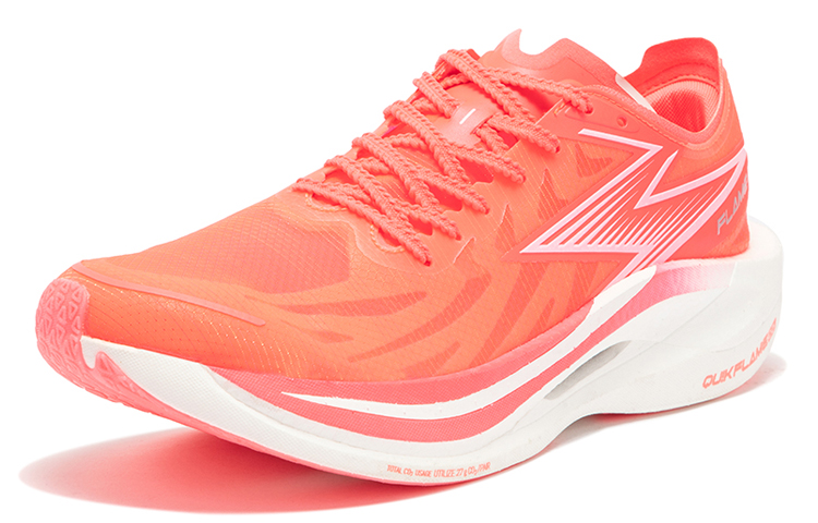 361° Feiran 2 Low top Running Shoes Unisex Fluorescent Begonia Pink/361 Degrees White