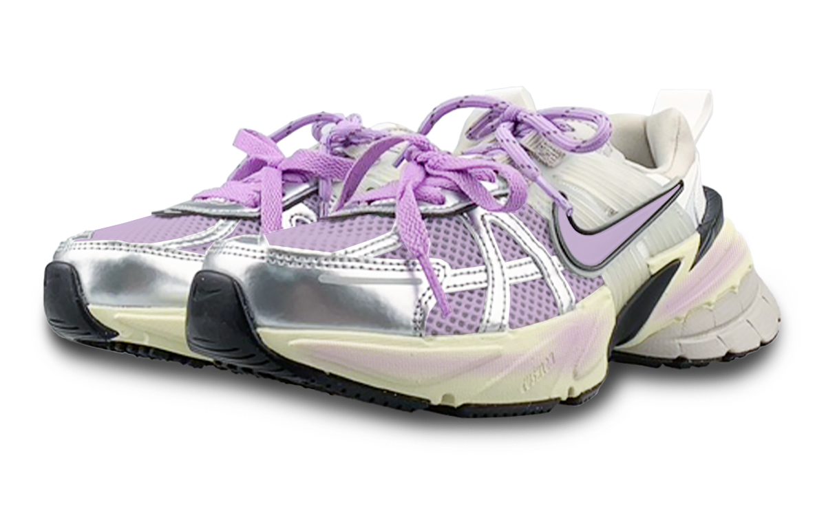 Nike V2K Run Low top Running Shoes Women’s White Purple Gray