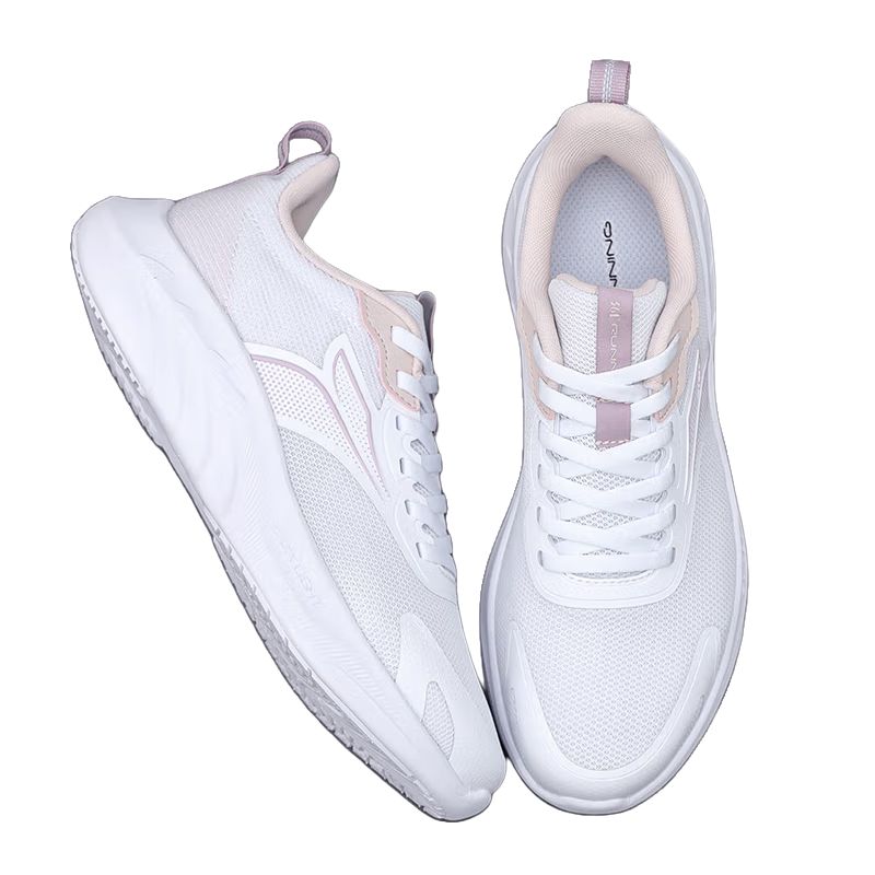 361° Cushioning Slip Resistant Breathable Low top Casual Running Shoes Women’s White Purple
