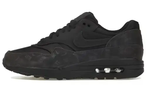 Nike Air Max 1 Lux Oil Grey Logo Prints Women's