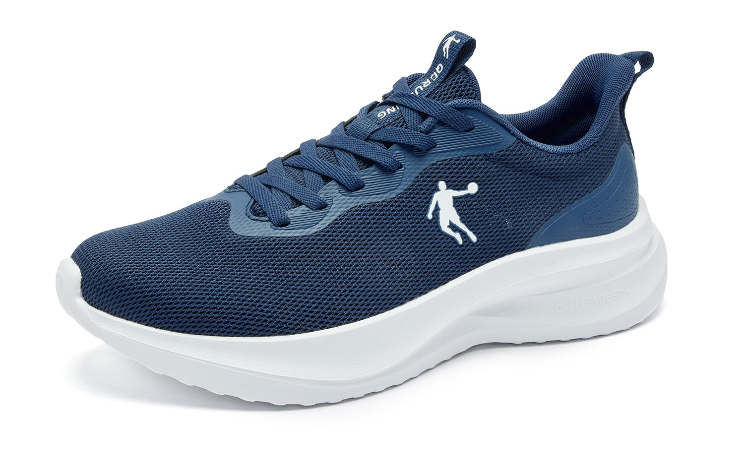 QIAODAN Fabric Cushioning Slip Resistant Abrasion Resistant Breathable Lightweight Rebound Low top