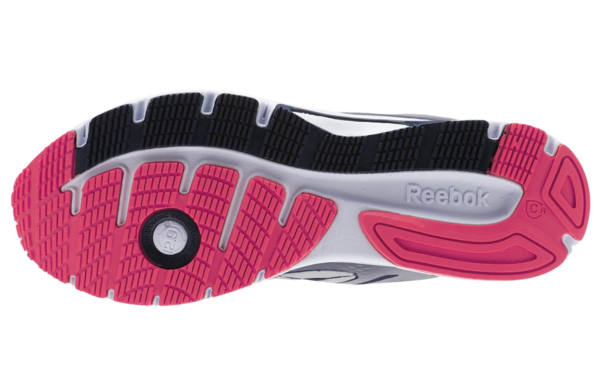 Женские кроссовки Reebok (серо-фиолетовые) — фото 6