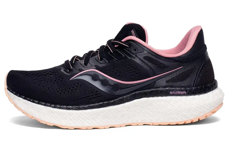 saucony Hurricane 23 Black Rosewater Women's Wide