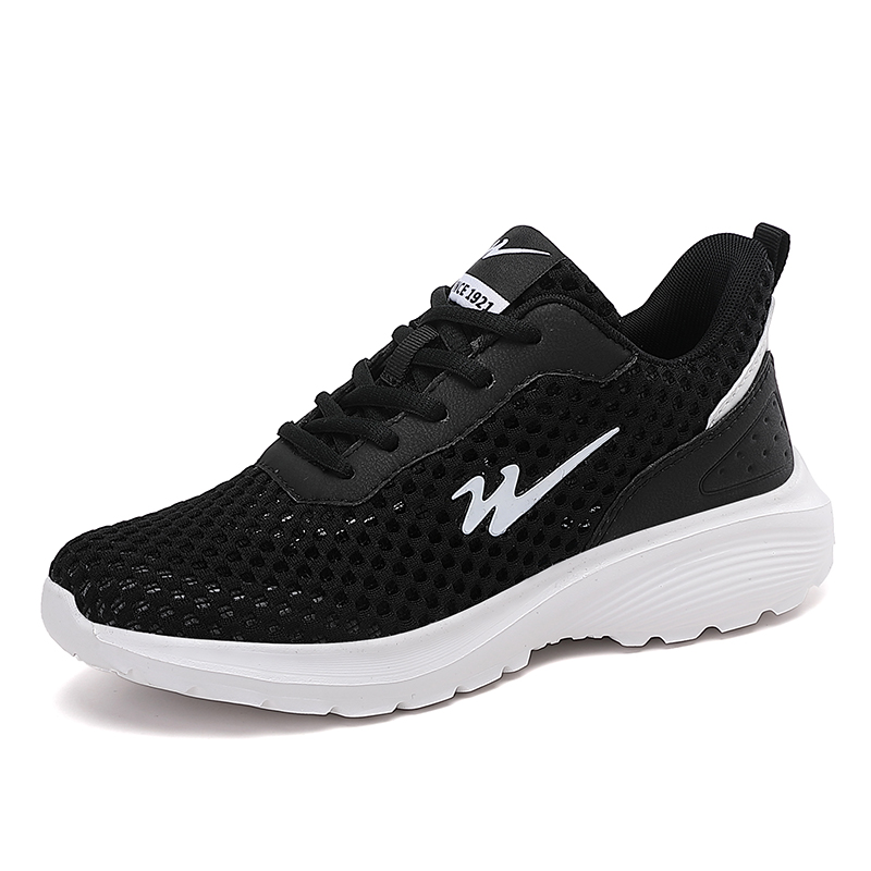 Binary Cushioning Rebound Lightweight Slip Resistant Low top Running Shoes Women’s Black White