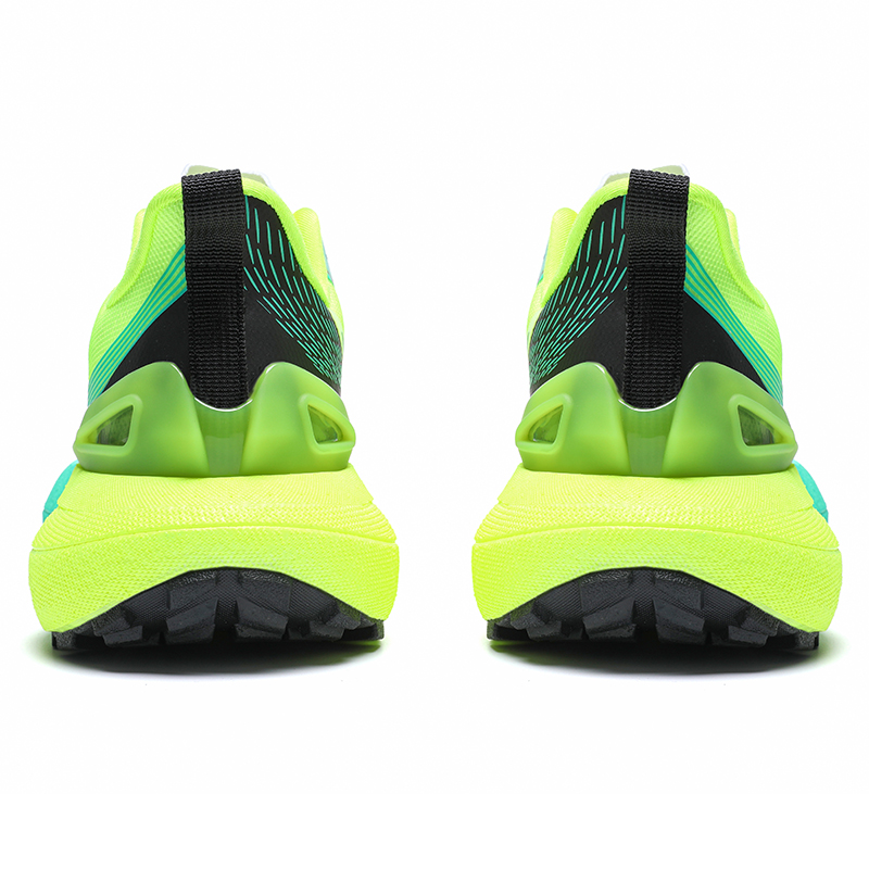 Meiretu Slip Resistant Abrasion Resistant Balance Low top Casual Sprint Running Shoes Men’s White Green