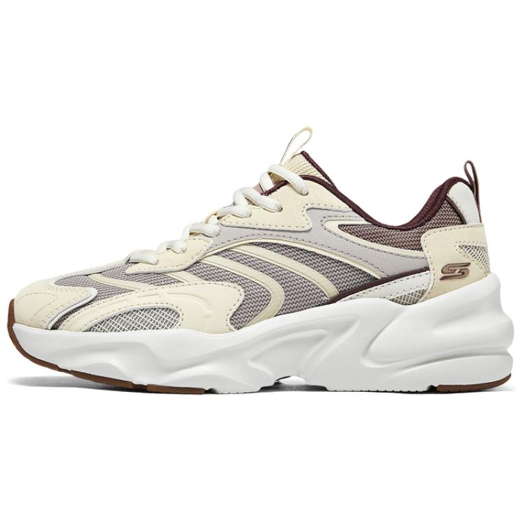 Skechers BOBS BAMINA 2 Comfortable Abrasion Resistant Low top Running Shoes Women’s Beige Brown