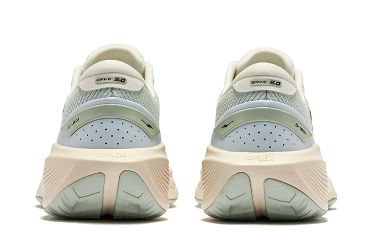 Erke Qidan 5.0SE Summer Cushioning Breathable Rebound Low top Running Shoes Men’s Sea Foam Green Microcrystal White