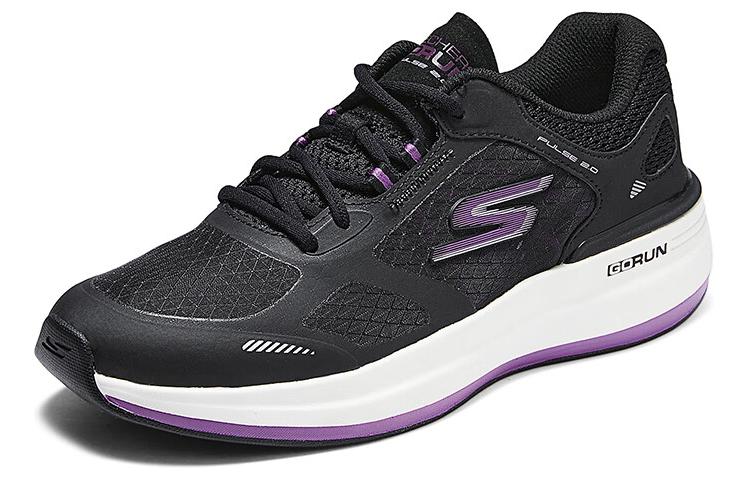 Skechers GOrun Pulse 2 Cushioning Breathable Low top Running Shoes Women’s Black Purple