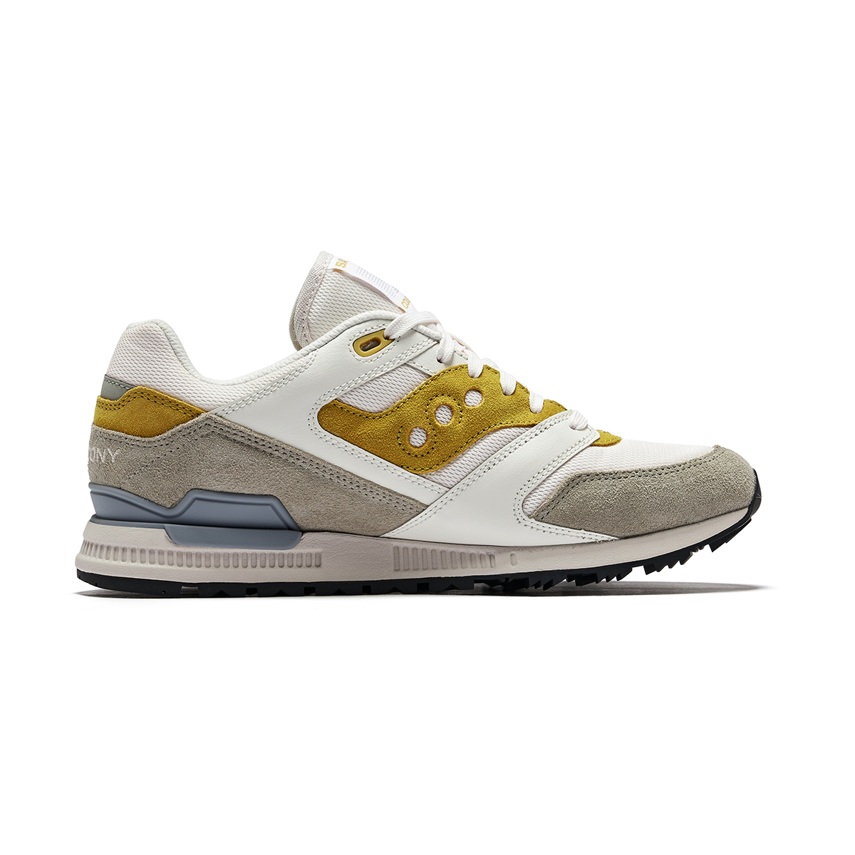 Saucony COURAGEOUS Slip Resistant Slip Resistant Low top Casual Shoes Unisex White Gray Yellow