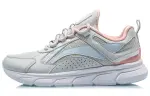 Li Ning Cushioning Lightweight Low top Running Shoes Women's Gray Blue