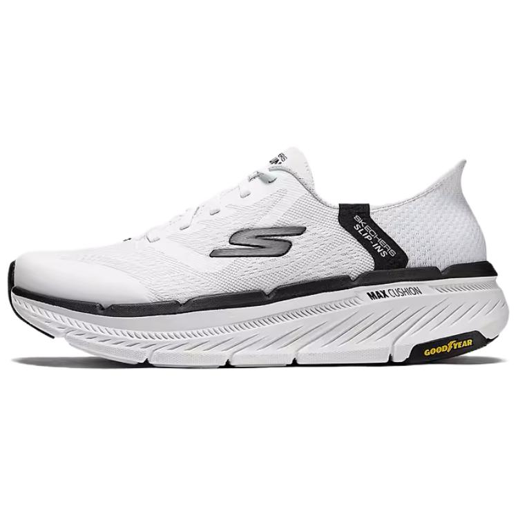 Skechers Max Cushioning Premier 2.0 Cushioning, Wear Resistant Low top Running Shoes Men’s White Black