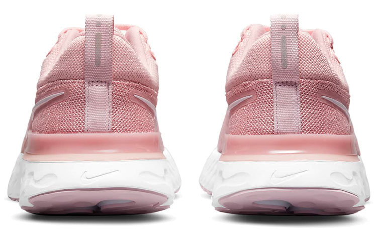 Женские кроссовки Nike React Infinity Run Flyknit 2 (розово-белые) — фото 5