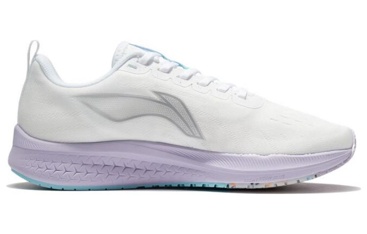 Li Ning Red Hare 5 Abrasion Resistant Breathable Low top Running Shoes Women’s Mist White