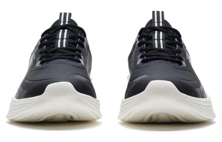 XTEP Comfortable Lightweight, Rebound, And Breathable Low top Running Shoes Men’s Black White