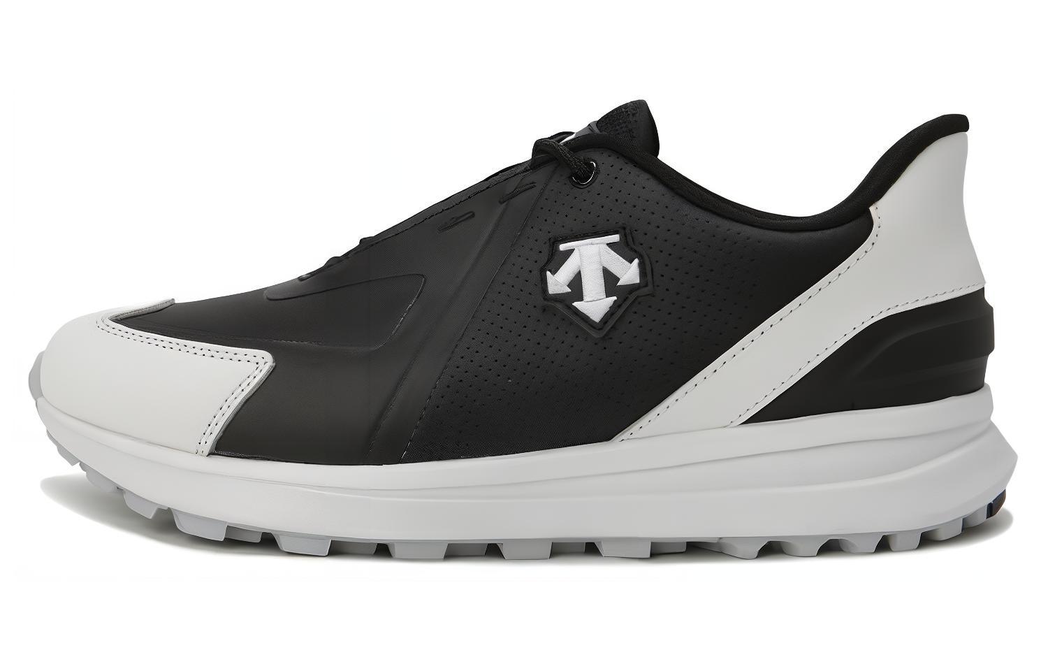 DESCENTE D JOGGER Cushioning Abrasion Resistant Cushioning, Wear Resistant Low top Golf Shoes Unisex Black
