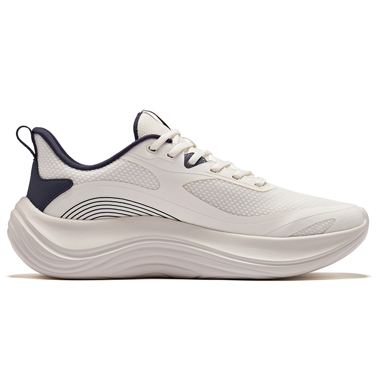 Erke Cushioning Rebound Abrasion Resistant Low top City Commuting Running Shoes Men’s Microcrystal White Cosmic Blue