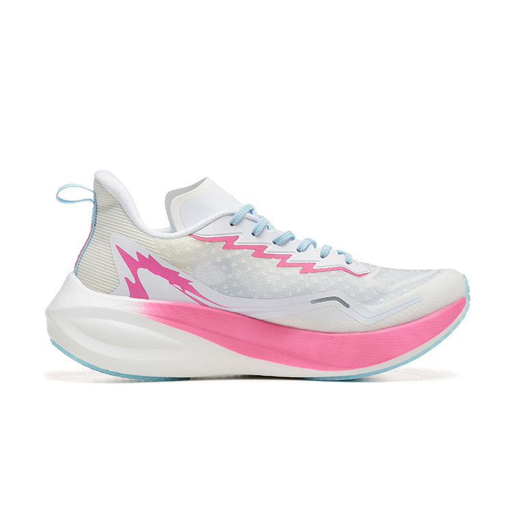 LIZHIPAO Running Shoes Unisex Low Top White Peach/Red/White Light Blue