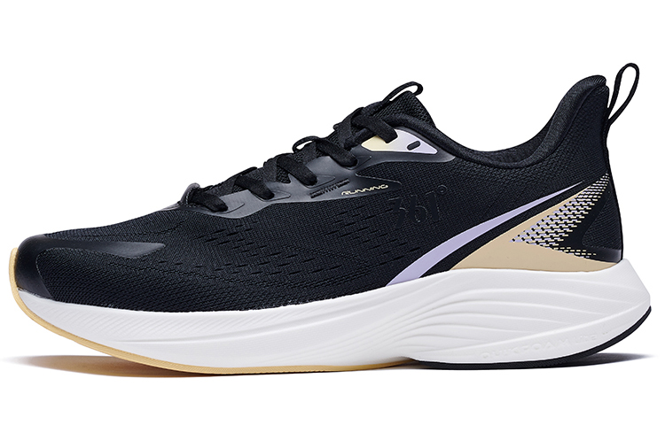 361° Slip Resistant Cushioning Breathable Low top Running Shoes Women’s Black Purple