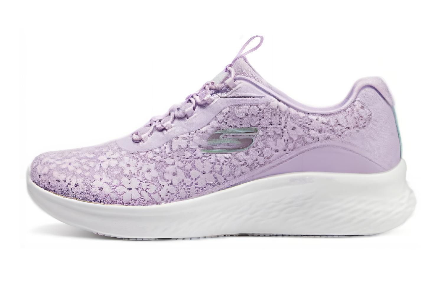 Skechers Sport Fabric Cushioning Abrasion Resistant Cushioning, Wear Resistant Low top Running Shoes Women’s Purple
