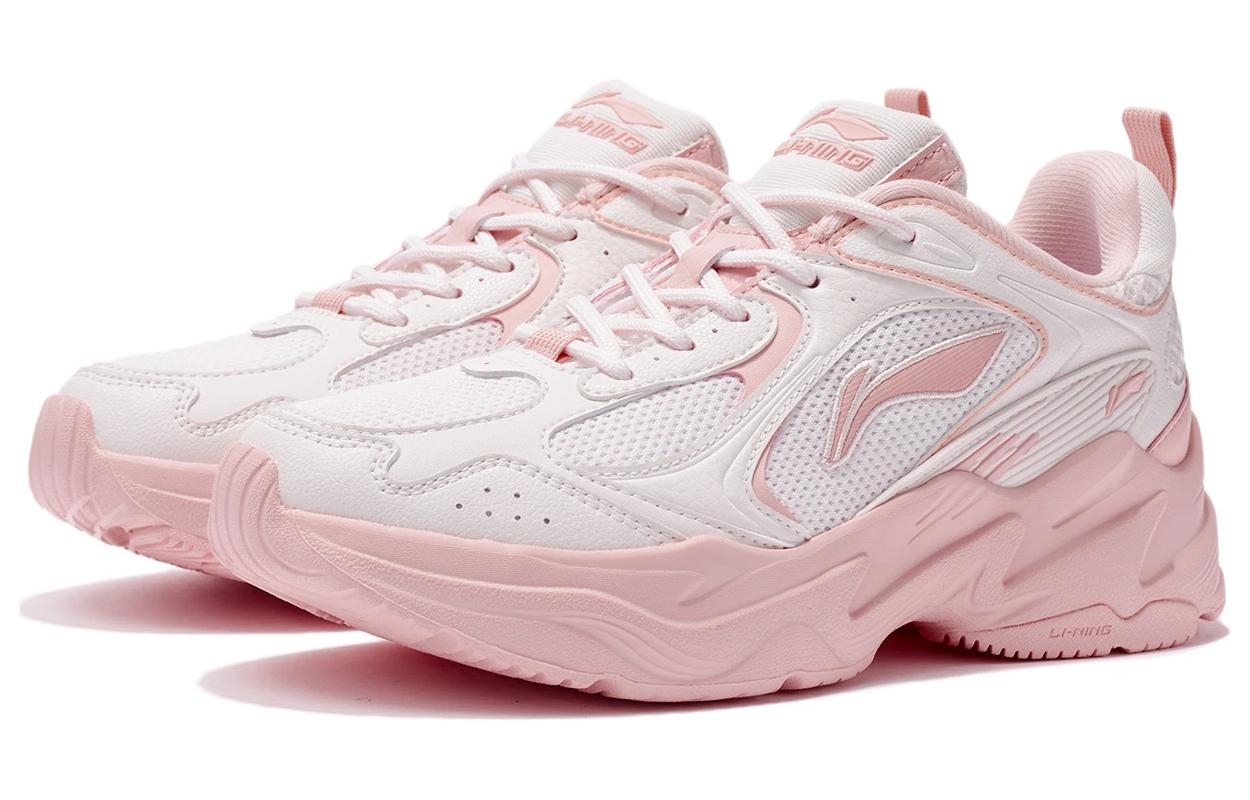 Li Ning Comfortable Cushioning Slip Resistant Abrasion Resistant Breathable Low top Casual Running Shoes Women’s