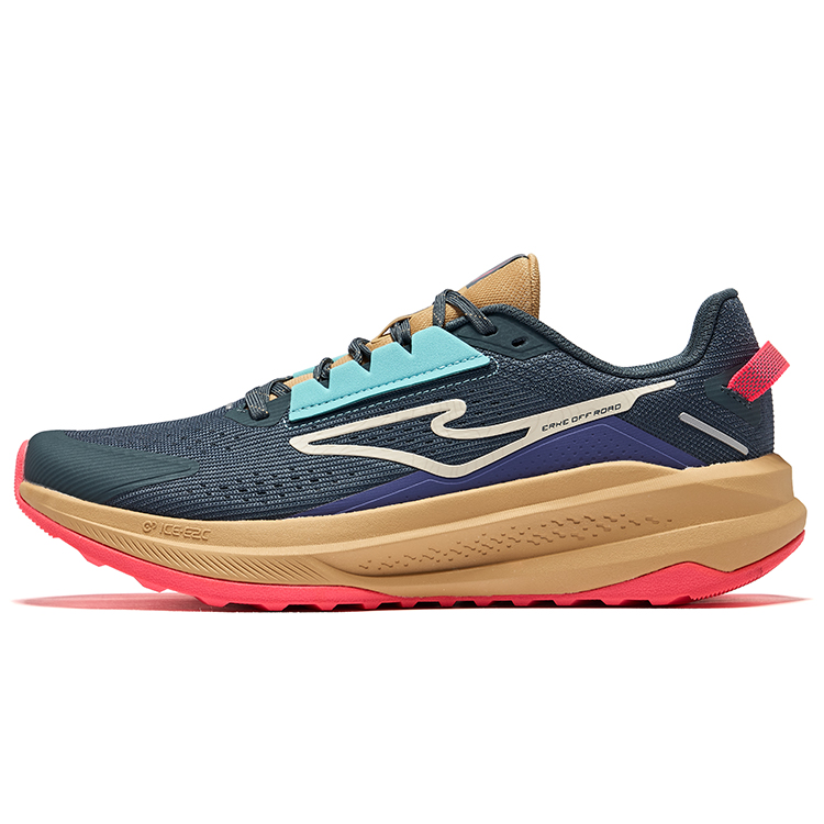 Erke Wild 2.0 Low top Jiang Rebound Technology Casual Running Shoes Men’s Copper Cyan Twilight Purple