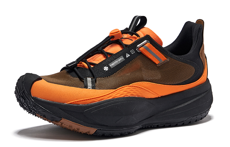Erke Slip Resistant And Breathable Low top Casual Running Shoes Men’s Hazelnut Grapefruit