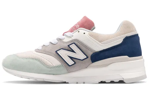 New Balance NB 997 comfortable and versatile low-cut casual running shoes for men and women, gray orange, made in the United States