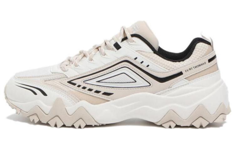 FILA Taurus V3 Comfortable Low top Running Shoes Unisex Beige Korean Style