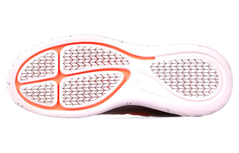 Женские кроссовки Nike Lunarglide 8 (оранжевые) — фото 5