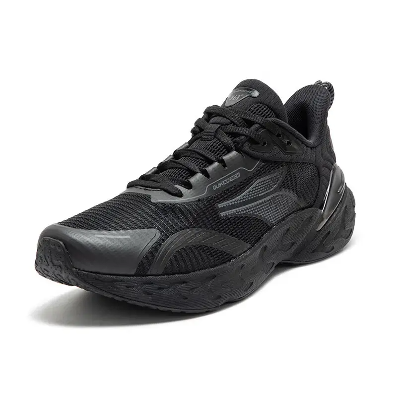361° Popping Foam Cushioning Breathable Low top Training Running Shoes Men’s Black Gray