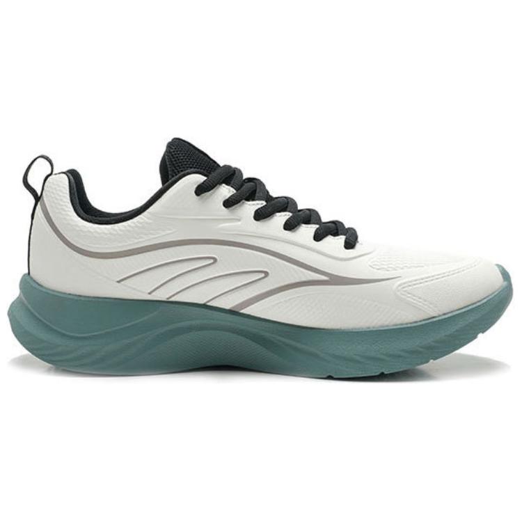 QIAODAN Comfortable Cushioning Low top Running Shoes Men’s Green White