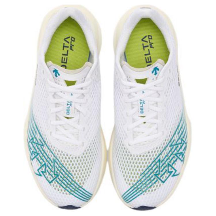 DESCENTE DELTA Breathable And Lightweight Low top Running Shoes Unisex Black White