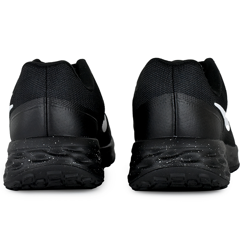 Nike REVOLUTION 6 Cushioning Breathable Lightweight Low top Running Shoes Unisex Black