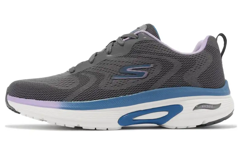 Skechers Go Run Arch Fit Cushioning, Wear Resistant Low top Running Shoes Women's Black Purple