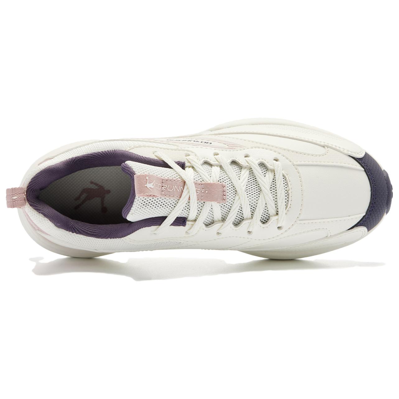 QIAODAN Slip Resistant Abrasion Resistant Slip Resistant Abrasion Resistant Low top Running Shoes Women’s White Pink