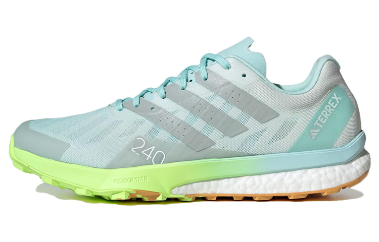Adidas Terrex Speed Fashion Slip Resistant Low top Running Shoes Men's Blue Teal