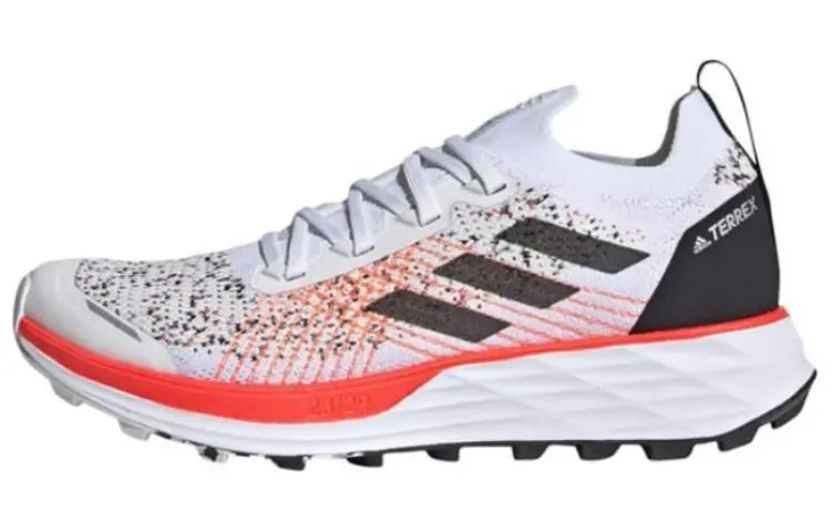 Adidas Terrex Two Cushioning Abrasion Resistant Cushioning, Wear Resistant Low top Running Shoes Women's White Red