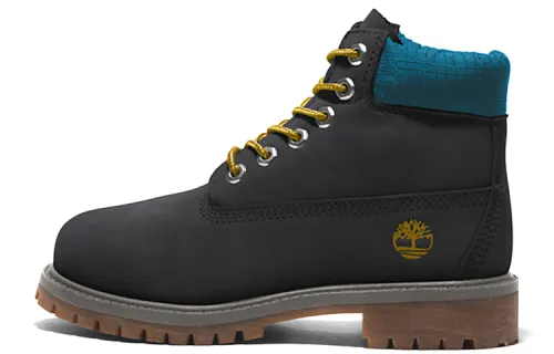 Timberland Premium 6 Inch Abrasion Resistant Short Outdoor Boots Women's Black Blue