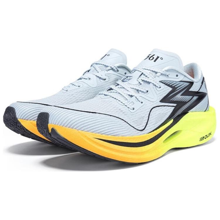 361° Abrasion Resistant Rebound Support Low top Casual Sprint Running Shoes Men’s Gray Yellow Black