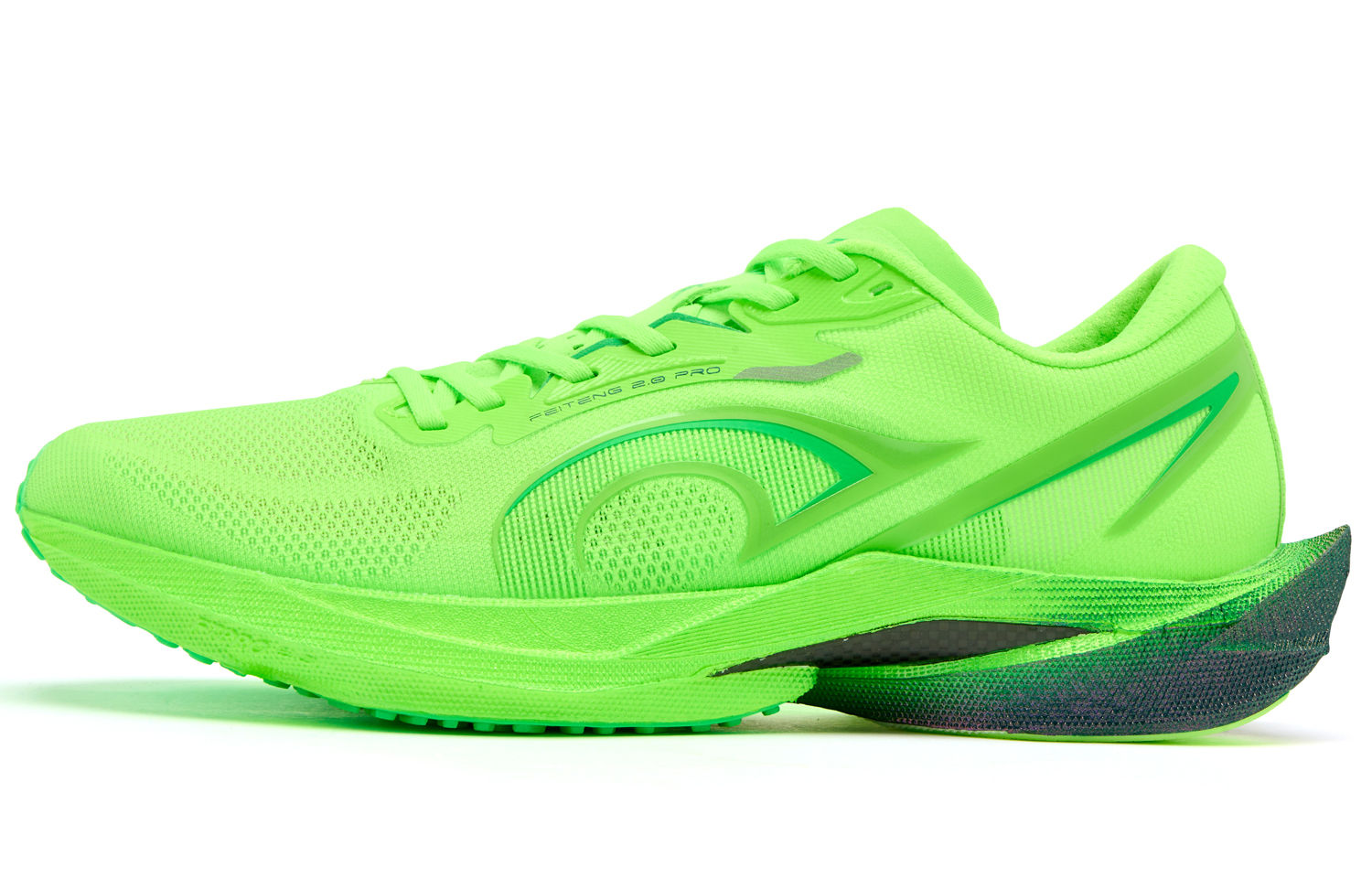 QIAODAN Feiteng 2 PRO Running Shoes Men’s Low Top Shiny Green/Glass Green