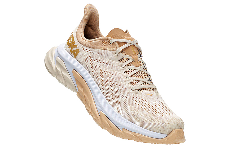 Мужские кроссовки HOKA ONE Clifton Edge (бежевые) — фото 3
