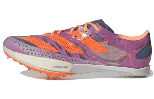 Adidas Adizero Ambition carbon plate, professional shock-absorbing, non-slip and wear-resistant, low-cut running shoes, same style for men and women, purple orange