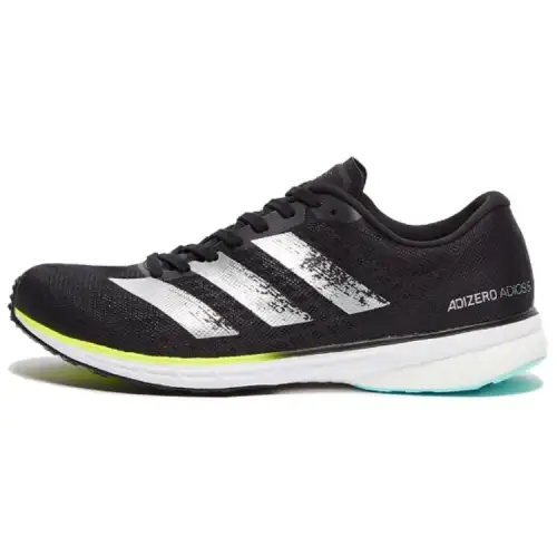 Adidas Adizero Adios 5 Running Shoes Women's Low Top Black/Silver/White