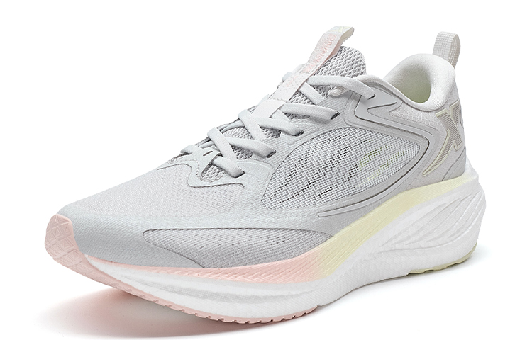 XTEP Running Shoes Women’s Low Top Lunar Stone Gray/Light Jasmine