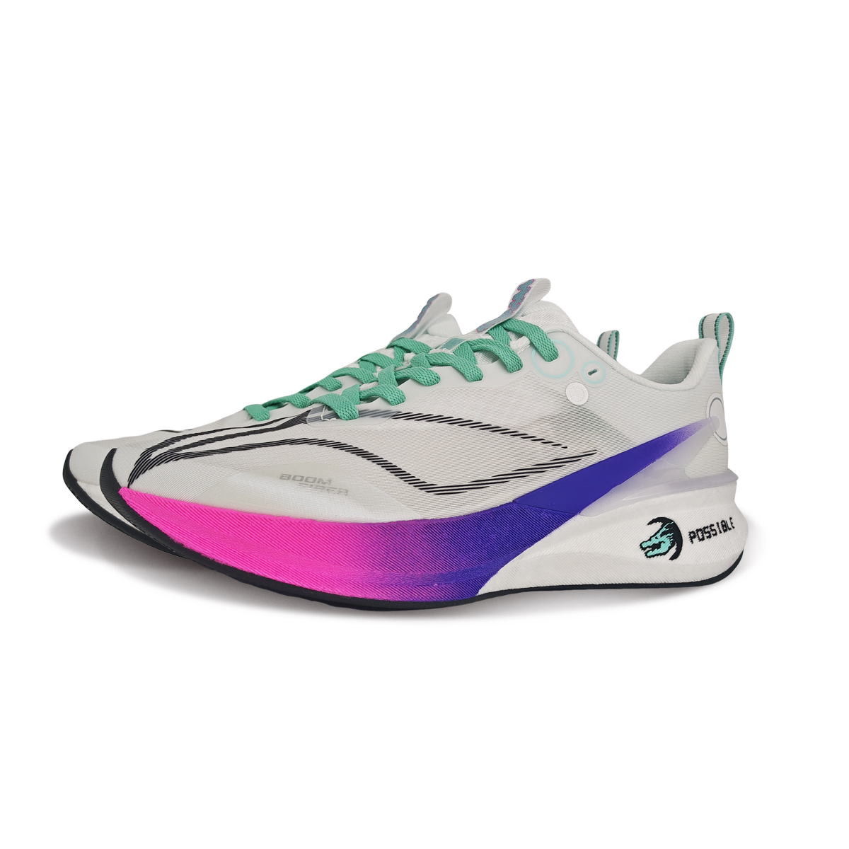 Li Ning Red Hare 8PRO Cushioning Slip Resistant Breathable Low top Casual Running Shoes Unisex White Pink