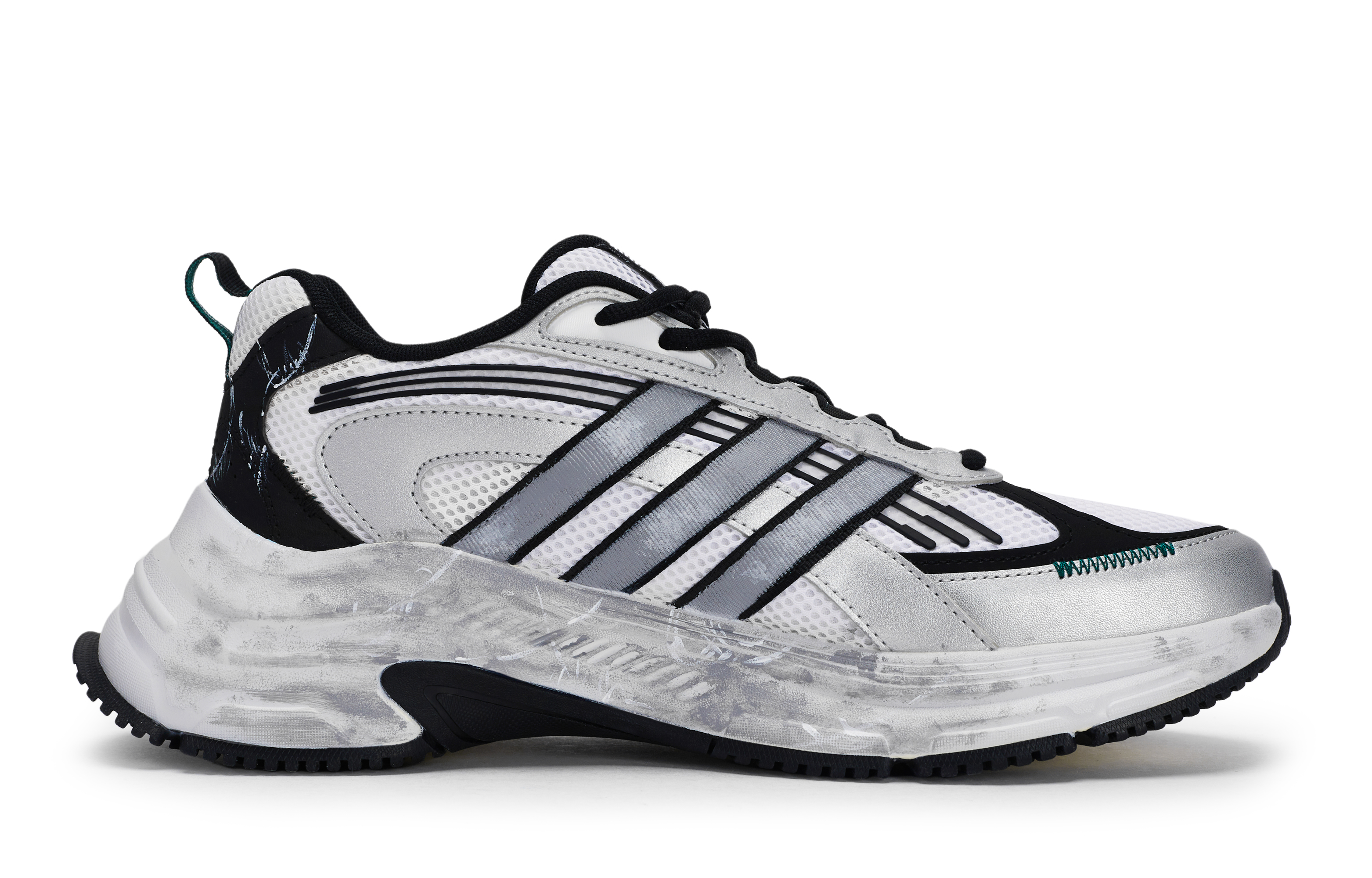 Adidas FC CLASSIC Slip Resistant Abrasion Resistant Low top Running Shoes Unisex Black Gray Silver