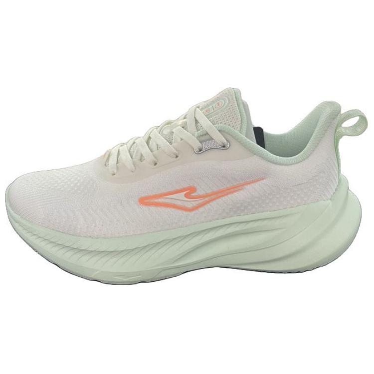 Erke Jiang Rebound Cushioning Breathable Lightweight Low top Running Shoes Women’s White Green